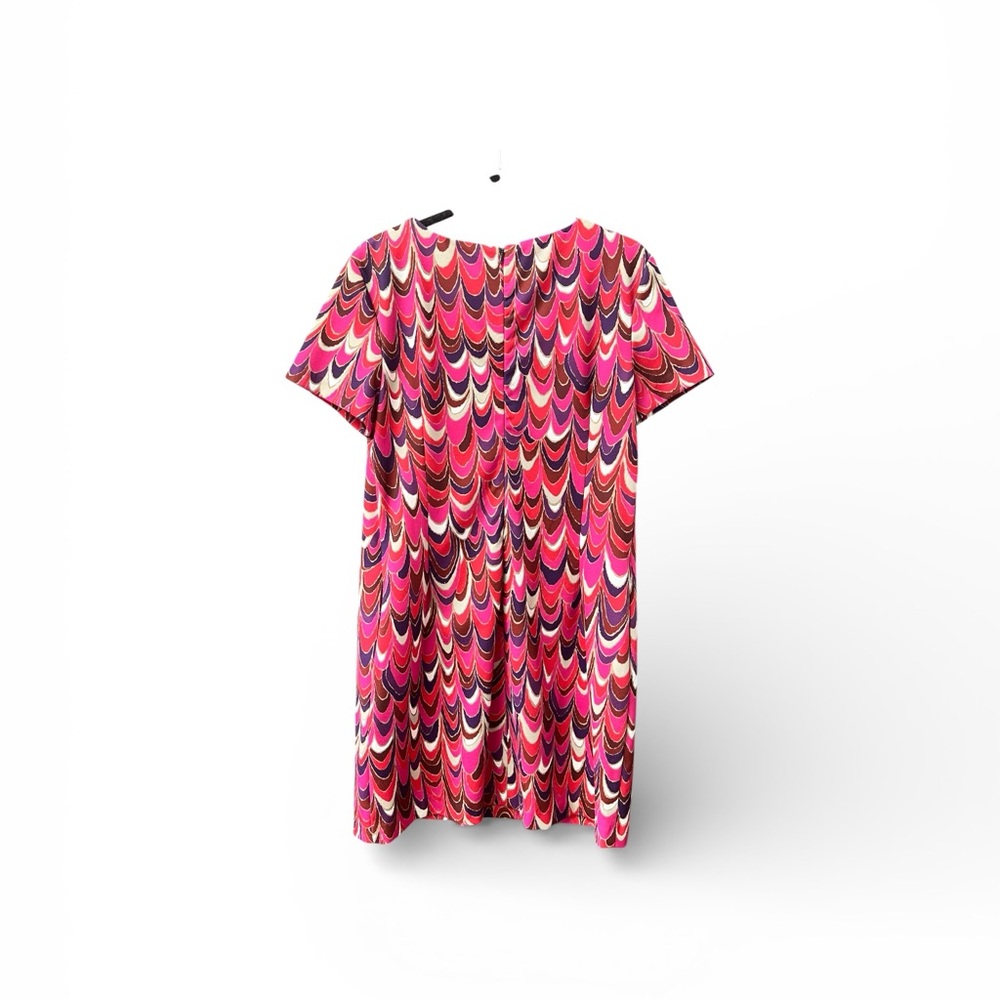 Trina Turk Pink & Purple Psychedelic Print Sheath Dress Large - Picture 5 of 7